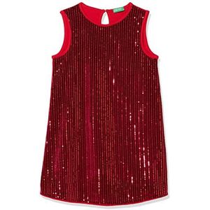 United Colors of Benetton Jurk 4tygcv011 Gekleed Meisje (1 stuk), Rood 902