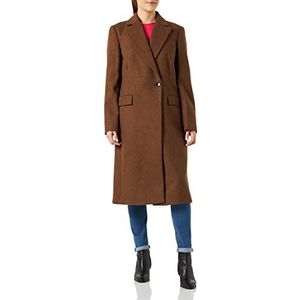 SISLEY Damesjas 2boyln019 Wool Blend Coat (1 stuk), Bruin 913