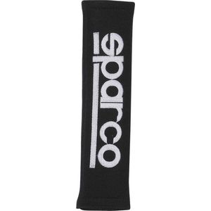 Sparco Set GordelHoezen - Zwart - Geborduurd Logo - Klittenbandsluiting