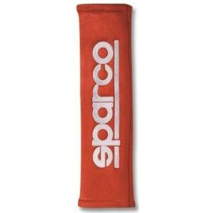 Sparco - Set GordelHoezen - Rood - Geborduurd Logo - Klittenbandsluiting