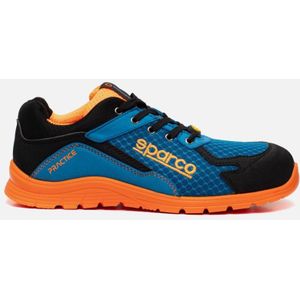 Sparco Lichtgewicht Werkschoenen Practice S1P Niki Blauw/Oranje Maat 37
