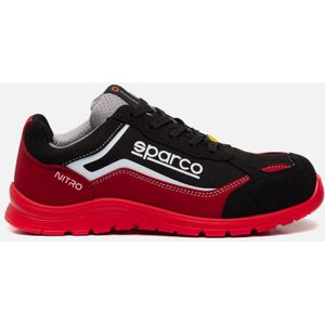 Sparco Nitro S24 Halbschuh S3 - Rot und Schwarz - Größe 42 - NITRO 07522 RSNR - 42