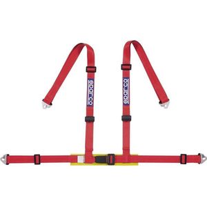 Sparco - 4-Punts SportGordel - Rood - Incl. Bekkenbeschermer - ECE E-Keur