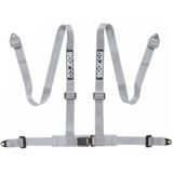 Sparco - 4-Punts SportGordel - Rood - Incl. Bekkenbeschermer - ECE E-Keur