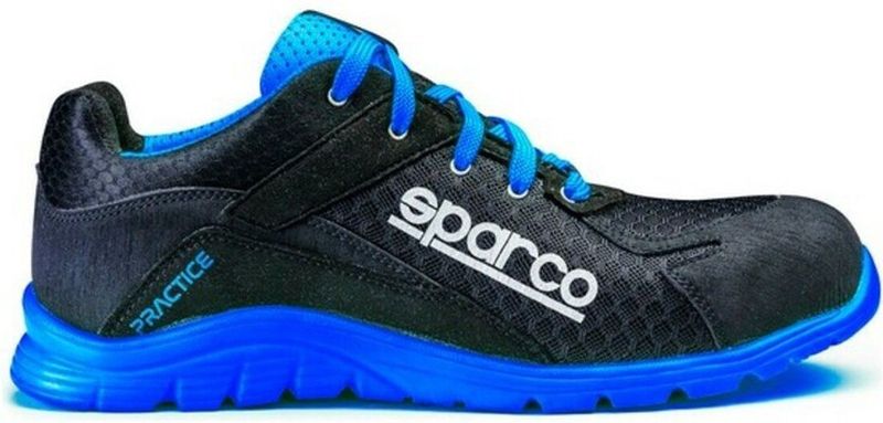 Sparco - Pratice Nelson S1P - Werkschoenen - Zwart - 3D-gaas - Antikrassmicrovezel