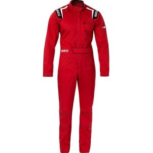 Sparco MS-4 – Rood - Monteursoverall van polyester/katoen, niet-gehomologeerd, met verstelbare pasvorm