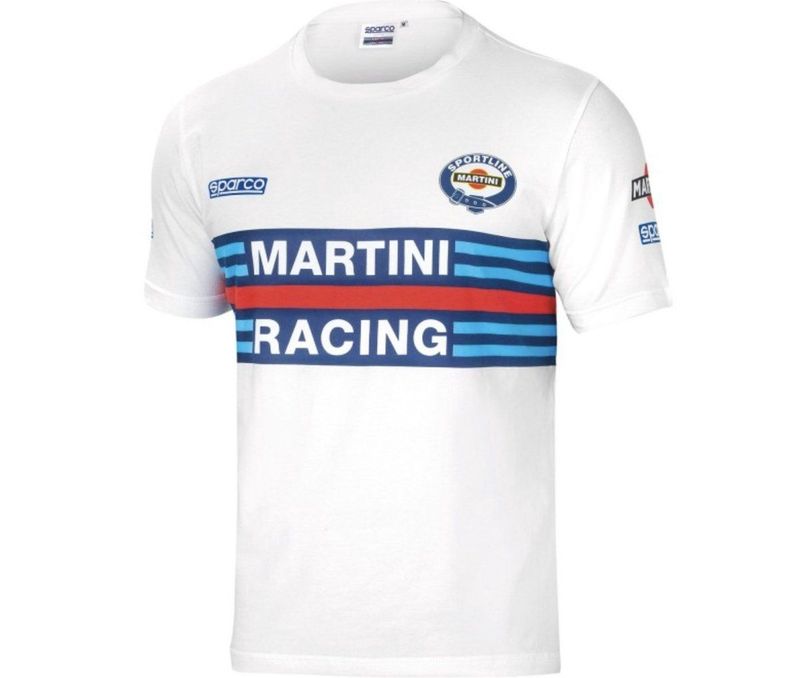 Sparco - T-Shirt Martini Racing Replica - Wit - Stretch Jersey