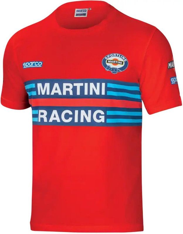 Sparco - T-Shirt - Martini Racing Replica - Wit - Stretch Jersey