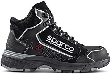 Sparco Teamwork Werkschoenen - hoog voor dames en heren - ALLROAD H - S3 SRC, zwart, 38 EU