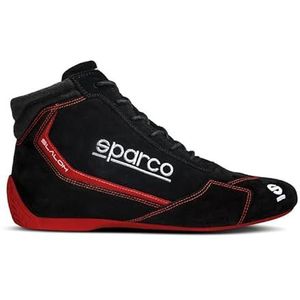 Sparco Slalom 2022 enkellaarsjes maat 41 zwart/rood, uniseks laarzen, volwassenen, standaard, EU