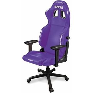 SPARCO ICON UFF. FIORENTINA 2022 Gamingstoel, bureaustoel, ergonomisch, verstelbaar, gecertificeerde zuiger, 2D-armleuningen, violet