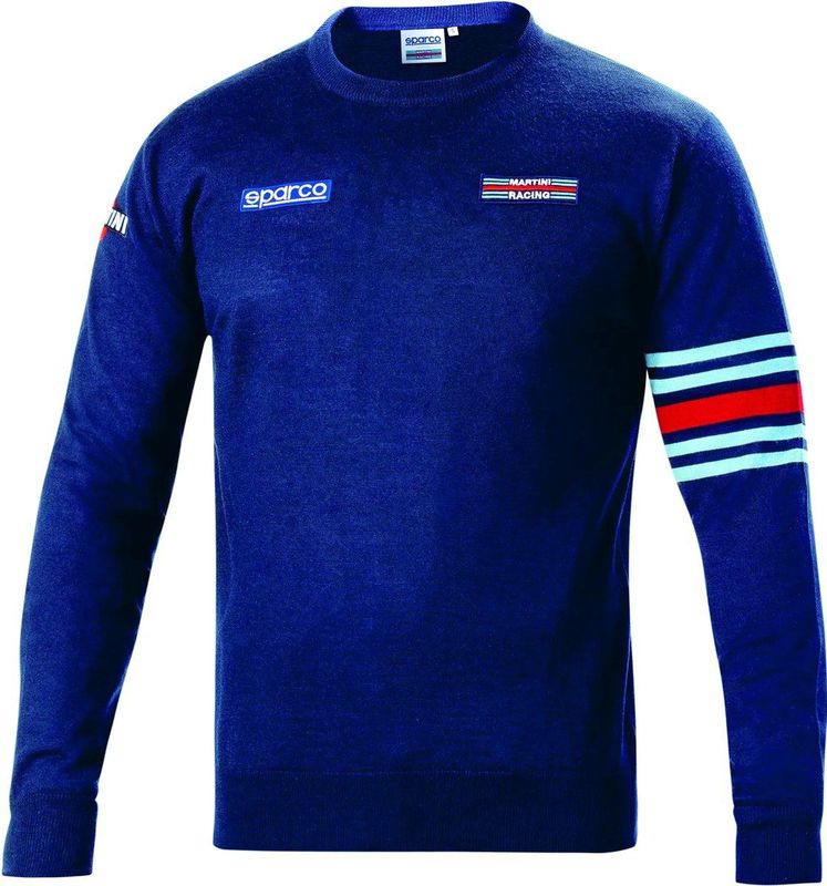Sparco Crewneck Sweatshirt Merino Wool Martini Racing