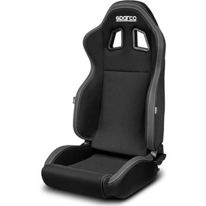 Sparco - R100 MY22 - Sportstoel - Zwart/Grijs - 3D Textiel Bekleding