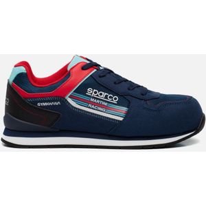 Sparco Gymkhana S1P Martini-R Gymkhana Sneakers maat Blauw Mocassin Rijstijl Unisex Volwassenen EU 42/50, Meerkleurig, 42/50 EU