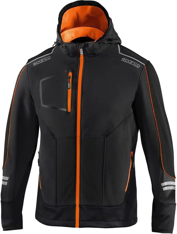 Sparco - YORK - Softshell Jas - Blauw - Met Capuchon