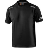 Sparco TUCSON T-shirt Zwart-Oranje – Technisch Werkshirt met Reflecterende Details