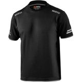 Sparco TUCSON T-shirt Zwart-Oranje – Technisch Werkshirt met Reflecterende Details
