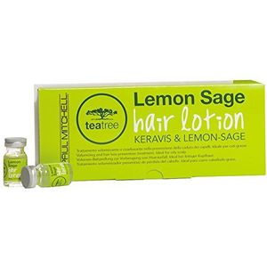 Paul Mitchell Tea Tree Hair Lotion Keravis & Lemon Sage Haarlotion voor meer volume, glans en vocht, verzorgende lotion werkt tegen haarbreuk, 12 x 6 ml