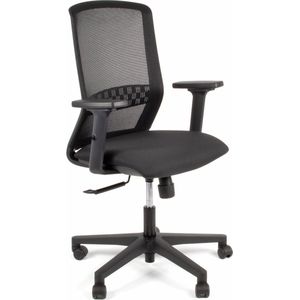 Linea bureaustoel Tekna 01 zwart met 2D armleuning - LF-2011003