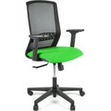 Linea Fabbrica Linea bureaustoel Tekna 01 zwart/groen met 2D armleuning - meerkleurig LF-2011603