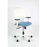 Linea Fabbrica Linea bureaustoel Tekna White 01 l.blauw/wit met 3D armleuning - meerkleurig LF-2021525