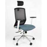 Linea Fabbrica Linea bureaustoel Tekna White 01/PT zwart/antraciet met 3D armleuning - meerkleurig LF-2022105