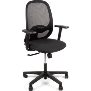 Linea bureaustoel Grace 01 zwart met armleuning - LF-1090001