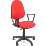 Linea Fabbrica Linea bureaustoel Tiger 01 rood/rood met armleuning - rood LF-2072332