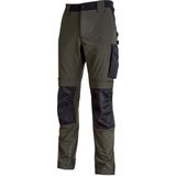 U-power - Atom Werkbroek - Waterafstotend - 4-Weg Stretchstof - Zwart