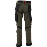 U-power - Atom Werkbroek - Waterafstotend - 4-Weg Stretchstof - Zwart