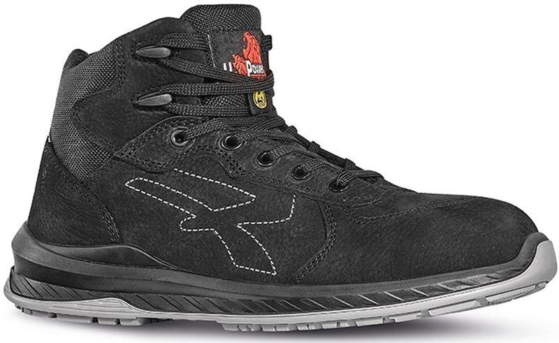 U-POWER - RED INDUSTRY TWEED S3 - Werkschoen - Zwart - Nubuckleder