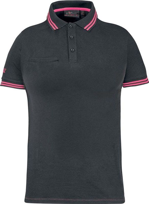 U-Power - Poloshirt - Blauw - Stretchkatoen