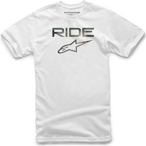 Alpinestars Ride 2 0 Camo T-shirt Met Korte Mouwen Wit L Man