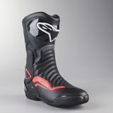 Alpinestars SMX 6 V2, Laarzen, zwart/grijs/neon rood, 38 EU