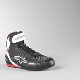 Alpinestars Faster-3 Rideknit Black White Red Motorcycle Shoes 9