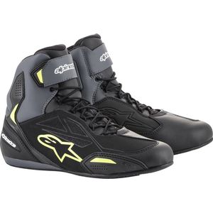 Alpinestars Faster-3 Drystar Zwart Grijs Fluo Geel - Maat 9.5