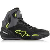 Alpinestars Faster-3 Drystar Motorschoen zwart grijs fluo geel