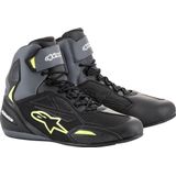 Alpinestars Faster-3 Drystar Motorschoen zwart grijs fluo geel