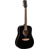 Eko - RANGER 6 BLACK, akoestische gitaar Ranger serie, kleur zwart