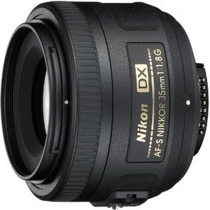 Nikon Nikkor AF-S DX 35 mm f/1.8G lens, zwart