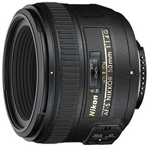 Nikon AF-S NIKKOR 50mm f/1.4G lens, zwart [Nitaalkaart: -