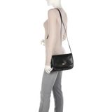 The Bridge Medium Crossbodytas / Schoudertas Dames - Leer - Story Donna - Zwart