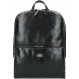 THE BRIDGE Leren Laptop rugzak Rugzak met laptopvak Story Uomo Backpack Nero Zwart