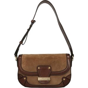 The Bridge Medium Crossbodytas / Schoudertas Dames - Leer - Allegra Wow - Bruin