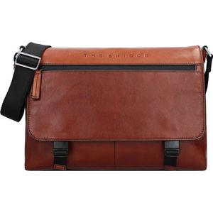 The Bridge - Damiano - Messenger Bag - Bruin - Vol Rundleer