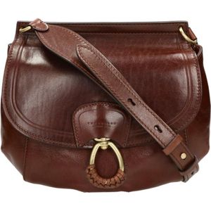 The Bridge Medium Crossbodytas / Schoudertas Dames - Leer - Erica - Cognac