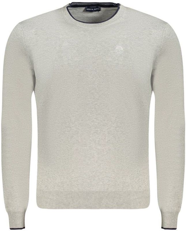 North Sails - Trui - Grijs - Katoen - Met Contrasterende Details