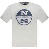 North Sails - Cotton T-Shirt - Grijs - Heren