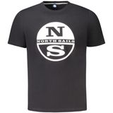 North Sails - Zwart - T-shirt - Heren - Katoen