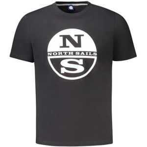 North Sails - Zwart - T-shirt - Heren - Katoen